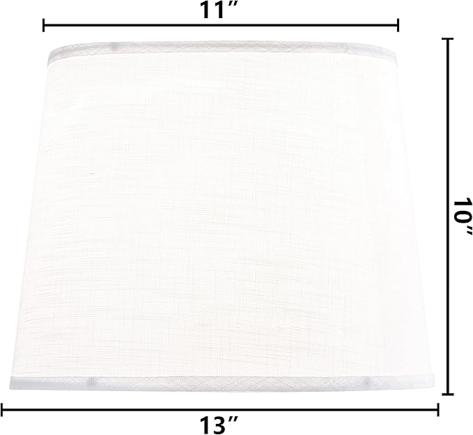 White Texture Lamp Shade Drum Lampshades Replacemnt - Image 2