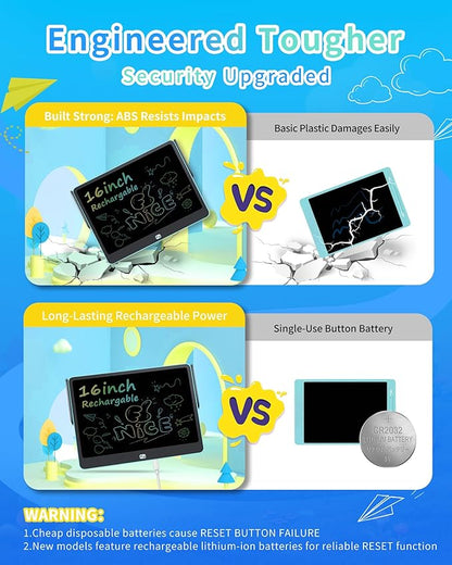 Rechargeable LCD Writing Tablet - Image 3
