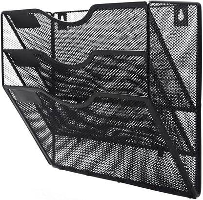 Kuntine.B Wall File Organizer Office Hanging Magazine Holder Wall File Organizer - Image 2
