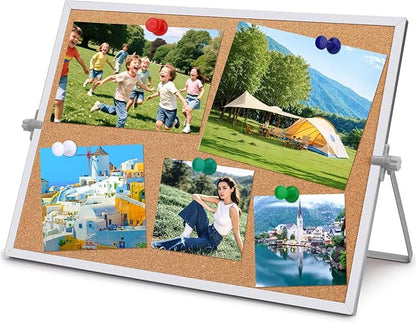 kdafio 11.81"×15.74" Cork Board Bulletin Board, Double Sided Pin Board by Kdafio