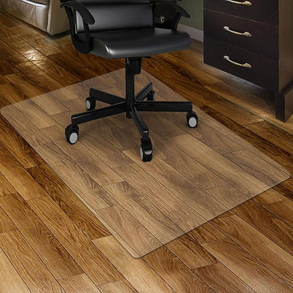 Kuyal Clear Chair mat for Hardwood Floor 36 x 55 inches Transparent Floor Mats by Kuyal
