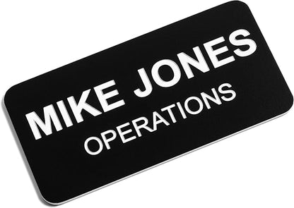 Custom Engraved Name Tag Badges – Personalized Identification by ProvidenceEngraving