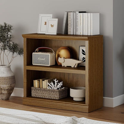 Bevfint Bookcase, 2 Tiers S Bookshelf Open Storage Organization, Floor Standing - Image 6