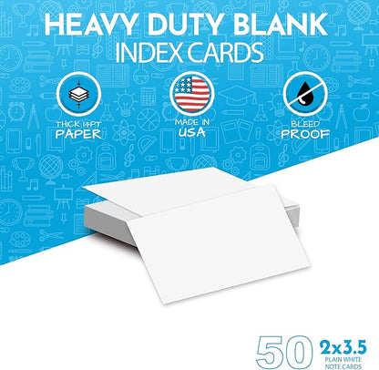 Home Advantage 3.5x5 Blank Index Cards - Image 2