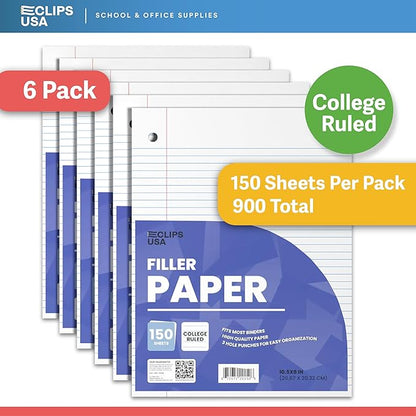 Loose Leaf Paper College Ruled Notebook Paper College Ruled Lined Writing - Image 4