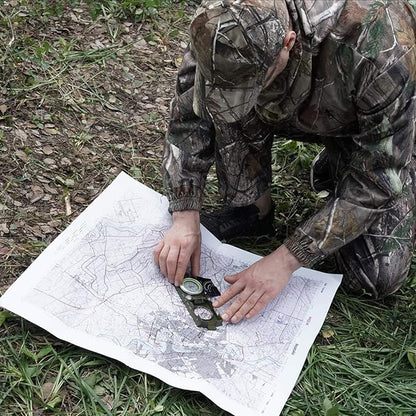 AOFAR AF-4074 Military Compass for Hiking, Lensatic Sighting Waterproof - Image 8