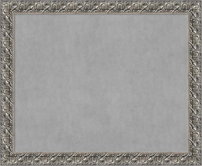 Amanti Art Silver Framed Magnetic Board 38x46 X-Large Vision Board by AmantiArt