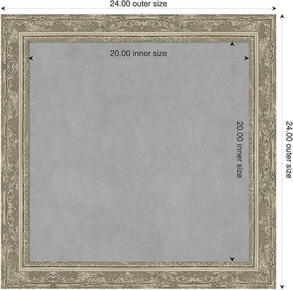 Amanti Art Silver Framed Magnetic Board 24x24 Medium Vision Board - Image 2