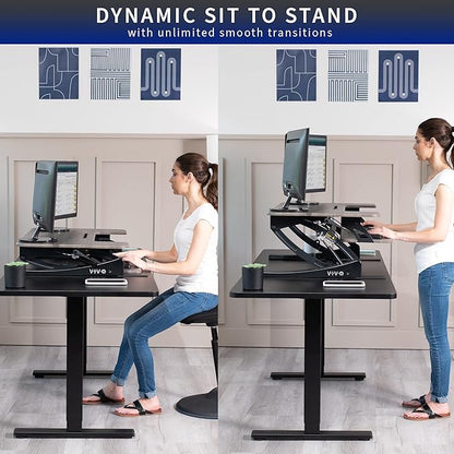 VIVO 36 inch Height Adjustable Stand Up Desk Converter, V Series, Quick Sit to - Image 3