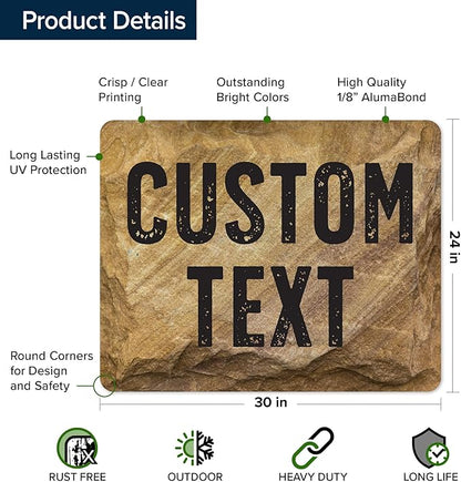 Custom Sign, Custom Street Sign, 11 Font Colors, 13 Font Styles, 4 Hole Options - Image 6