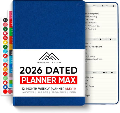 Dated, 2026 Planner, 8.5" x 11" by PRODUCTIVITYSTORE
