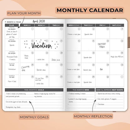 Clever Fox Planner – Undated Weekly & Monthly Planner - Image 4