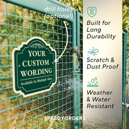 Custom Decorative Outdoor Metal Sign - Image 6