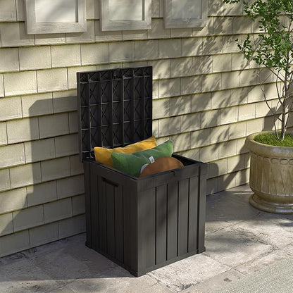 Yardgrace 80 Gallon Outdoor Storage Box Waterproof, Resin Deck Boxes by Unknown
