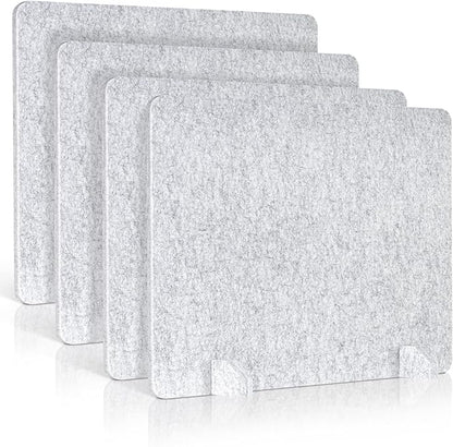 AMUSIGHT 4 Pack Acoustic Desk Dividers by AMUSIGHT