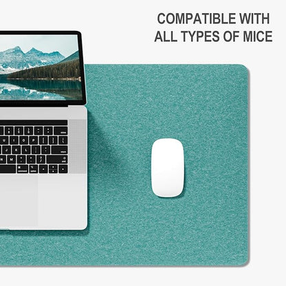 Auhoahsil Felt Desk Mat, Minimalist Large Mouse Pad XXL 35.5 x 15.7 in - Image 4