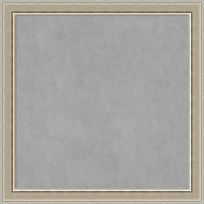 Amanti Art Silver Framed Magnetic Board 28x28 Medium Vision Board by AmantiArt