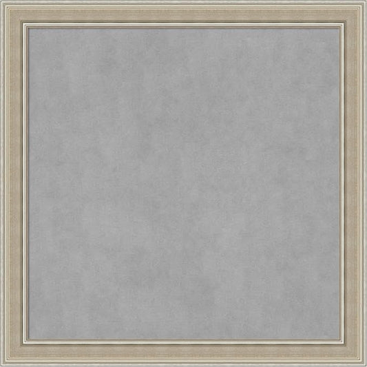 Amanti Art Silver Framed Magnetic Board 28x28 Medium Vision Board by AmantiArt