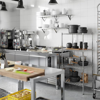 Regal Altair 21" Deep x 24" Wide x 54" Height Wire Shelving Kit | 4-Tier | NSF - Image 5