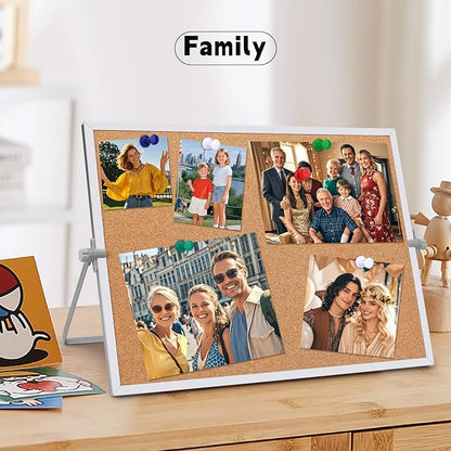 kdafio 11.81"×15.74" Cork Board Bulletin Board, Double Sided Pin Board - Image 6