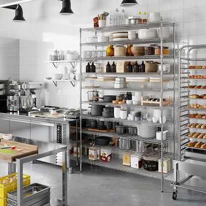 Regal Altair 18" Deep x 60" Wide x 96" Height Wire Shelving Kit | 10-Tier | NSF - Image 7