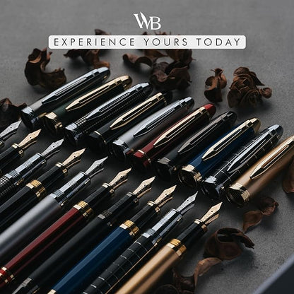 Wordsworth & Black Majesti Fountain Pen-, Luxury Case, Stainless Steel; Medium - Image 6