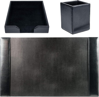 Dacasso Bonded Set Luxury Leather Desk Pad & Desk Organization Essentials - Image 5