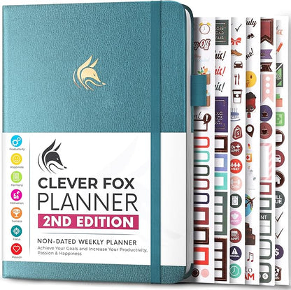 Clever Fox Planner 2nd Edition – Colorful Weekly & Monthly Goal Planner by CleverFox