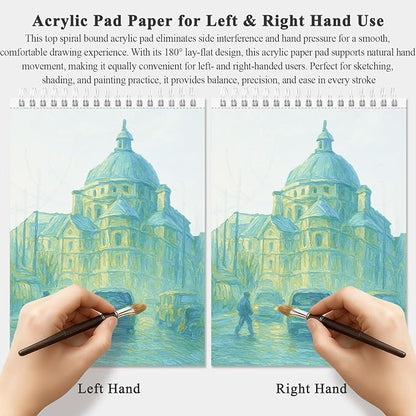 Fuxi Acrylic Paint Book Pad, 11x14 Inch 246lb/400GSM Art Paper - Image 5