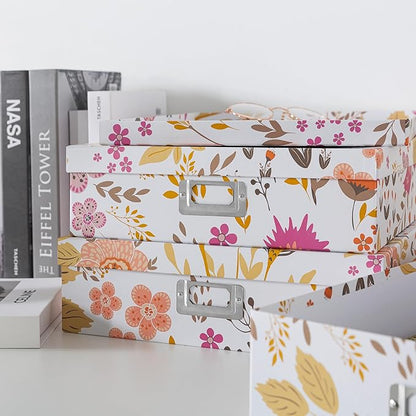 Soul & Lane Floral Collage Decorative Cardboard Boxes - Image 4