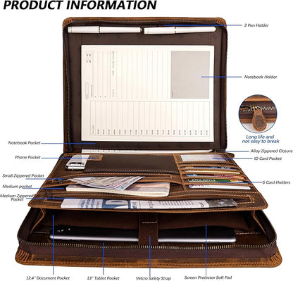 Full Grain Leather Portfolio - Image 3