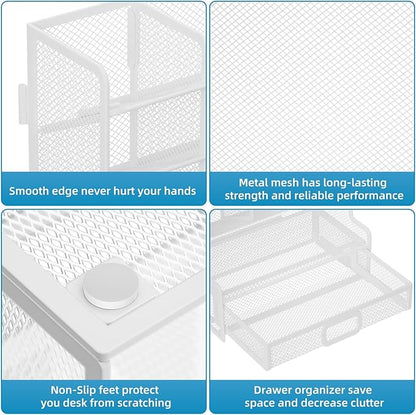 Marbrasse Larger Mesh Desk Organizer - Image 6