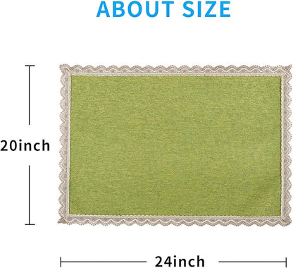 MINJIATEX Couch arm Covers, Non-Slip lace Sofa arm Covers Set of 2 Washable - Image 6