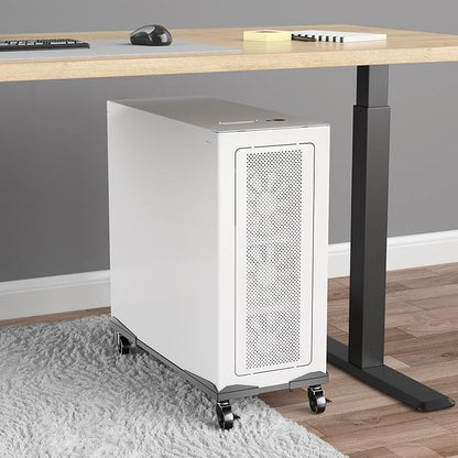 Bytesium PC Tower Stand – Metal Frame – Adjustable Width and Length – 4 Locking - Image 5