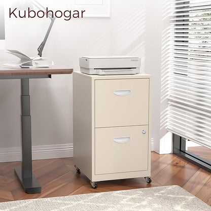 Kubohogar 2 Drawer Mobile File Cabinet - Image 2