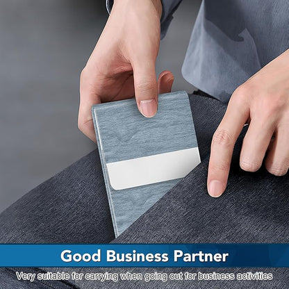 Business Card Holder with Ultra Slim Design, Business Card Case with Premium PU - Image 7