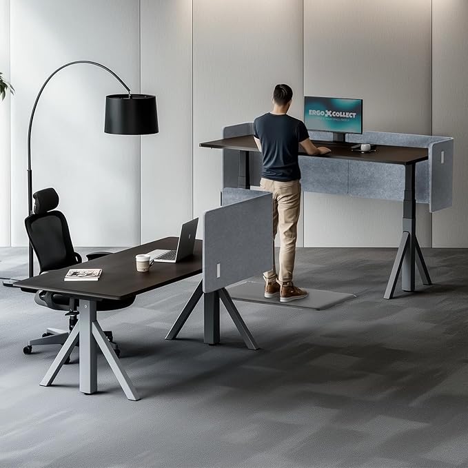 ERGO COLLECT Desk Privacy Panel, 2-in-1 Adjustable Acoustic Desktop Partition - Image 7