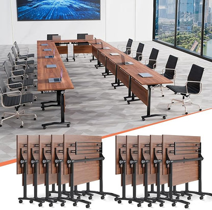 Conference Table, 55.1''Folding Conference Room Table by Unknown