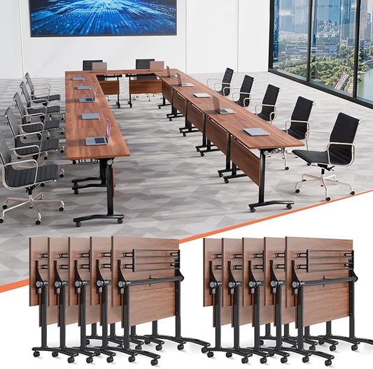 Conference Table, 55.1''Folding Conference Room Table by Unknown