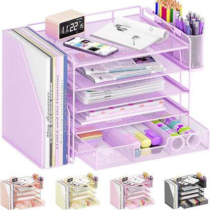 OPNICE Desk Organizer, 5-Tier Paper File Organizer by OPNICE