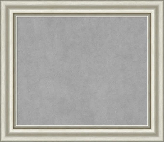 Amanti Art Silver Framed Magnetic Board 26x30 Medium Vision Board by AmantiArt