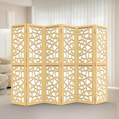 VINGLI 70'' H Room Divider, Non-Woven Fabric Privacy Screen, Indoor Partition - Image 2