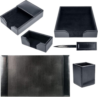 DACASSO Bonded Leather Desk Set - Image 7