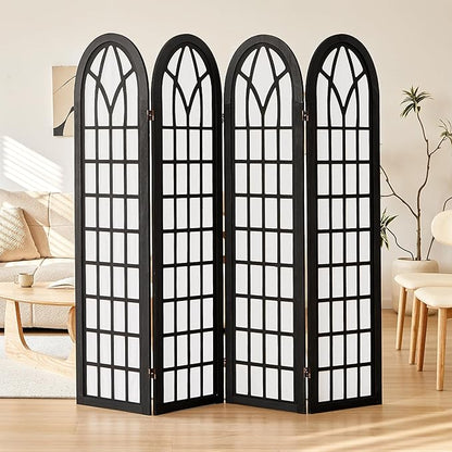 Aletheiawu Room Divider and Folding Privacy Screen, 4 Panel Japanese Shoji by Aletheiawu