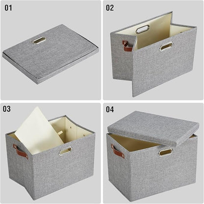 Roobyl 17" Large Collapsible Storage Bins - Image 6