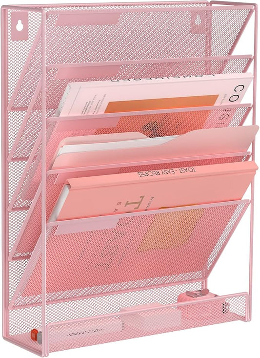 Kuntine.B 6-Tier Wall File Organizer Hanging File Organizer Cubicle Organizer by KuntineB