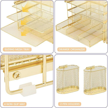 OPNICE Desk Organizer, 5-Tier Paper File Organizer - Image 3