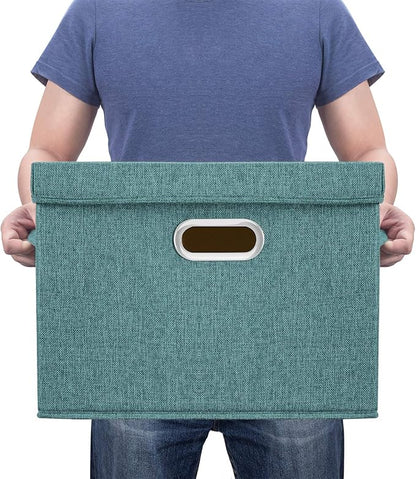 TYEERS Large Storage Bins with Lids, Collapsible, Fabric Storage Boxes - Image 6