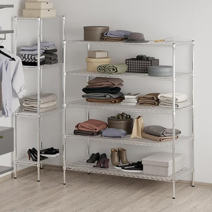 Regal Altair 24" Deep x 54" Wide x 64" Height Wire Shelving Kit | 5-Tier | NSF - Image 7