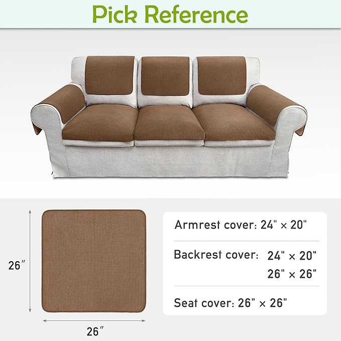 Couch Arm Covers, Waterproof Armrest Cover - Image 6